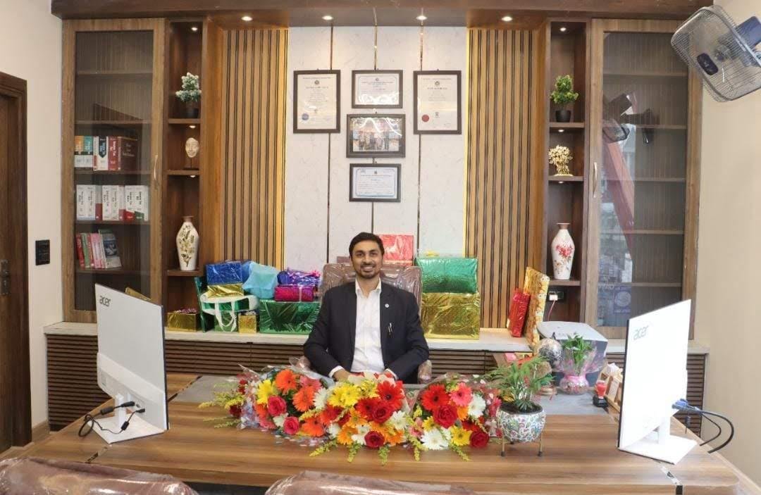 CA Abhinav Gupta at Office Desk